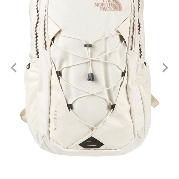 north face jester backpack vintage white rose gold